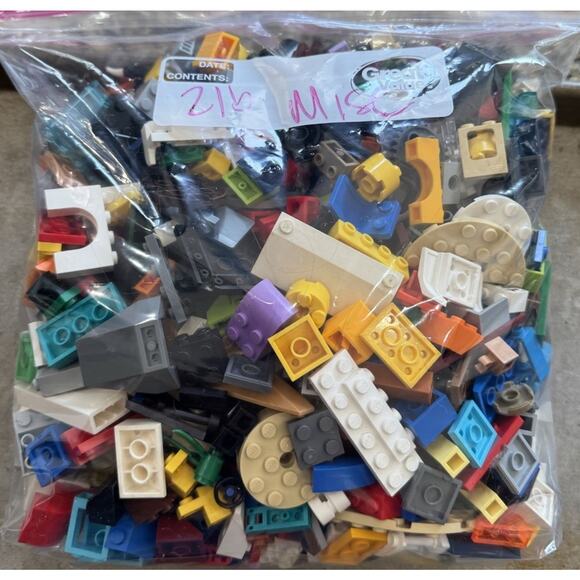 2 TWO POUNDS MIXED LOT OF CLEAN LEGO PIECES from Sets - Picture 2 of 3